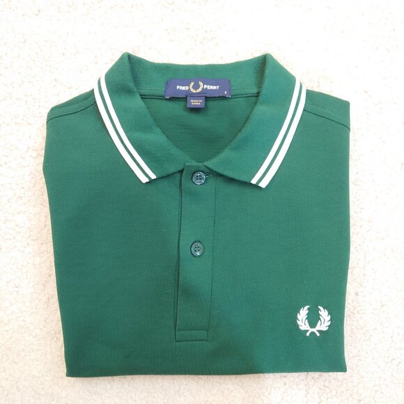 Fred Perry Logo Polo Shirt (Bottle Green) - Picture 5 of 6
